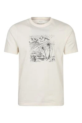 Ocean Drive męska koszulka organiczna - Biały Mountain Warehouse