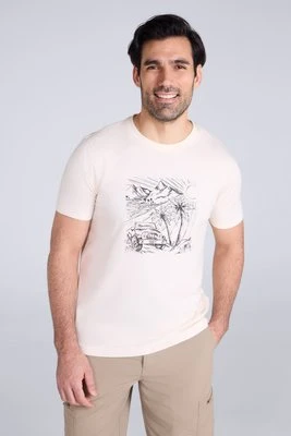 Ocean Drive męska koszulka organiczna - Biały Mountain Warehouse