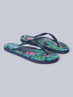 Oceana — damskie japonki z nadrukiem - Pink Animal