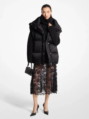 Ocieplana kamizelka z satynowej tkaniny duchesse MICHAEL KORS COLLECTION