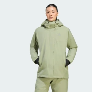Ocieplana kurtka dwuwarstwowa Terrex Multi CLIMAPROOF Adidas Tent Green