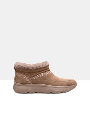 Ocieplane botki marki Skechers BonPrix brązowy