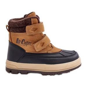 Ocieplane Śniegowce Chłopięce Lee Cooper LCJ-23-01-2059 Camel brązowe