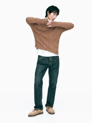 Ocieplane Zamszowe Buty Z Wypukłym Szwem - Brązowy - - Massimo Dutti - Mężczyzna