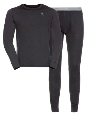 Odlo 2-częściowy zestaw bielizny funkcyjnej "Merino" w kolorze antracytowym rozmiar: XL