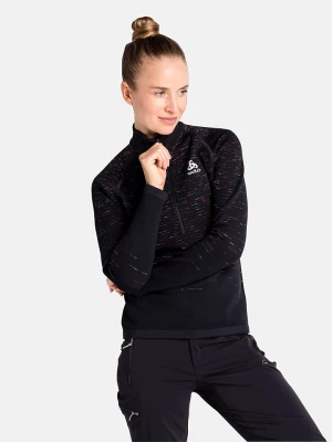 Odlo Bluza polarowa "Blackcomb" w kolorze czarnym ze wzorem rozmiar: XS