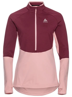 Odlo Bluza polarowa "Sesvenna" w kolorze bordowo-jasnoróżowym rozmiar: M