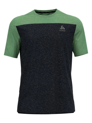 Odlo Koszulka funkcyjna "Alp" w kolorze czarno-zielonym rozmiar: S