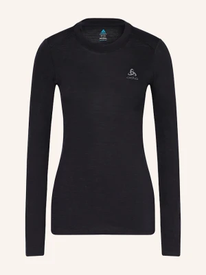 Odlo Koszulka Funkcyjna Merino 160 Z Wełny Merino schwarz CZARNY