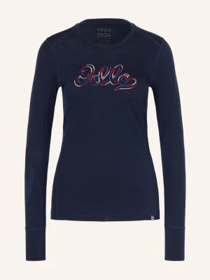 Odlo Koszulka Funkcyjna Merino 200 80th Anniversary Z Wełny Merynosowej blau