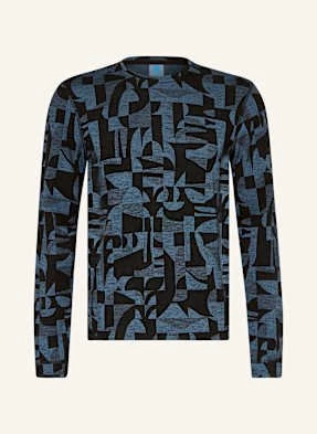 Odlo Koszulka Funkcyjna Merino Warm Jacquard Z Wełny Merino blau