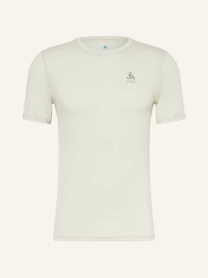 Odlo Koszulka Funkcyjna Natural Merino 160 Z Wełny Merino beige JASNOZIELONY