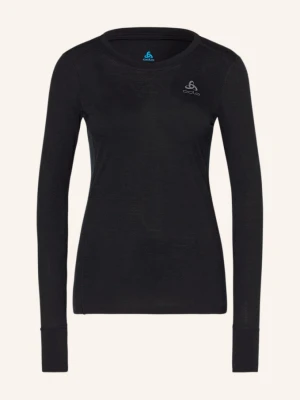 Odlo Koszulka Funkcyjna Natural Merino 200 Z Wełny Merino schwarz CZARNY