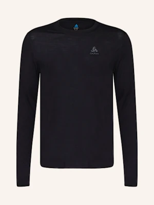 Odlo Koszulka Z Długim Rękawem Merino 160 Z Wełny Merino schwarz