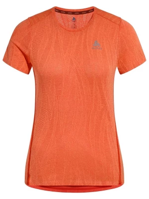 Odlo Koszulka "Zeroweight Engineered Chill-Tec" w kolorze pomarańczowym do biegania rozmiar: S
