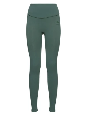 Odlo Legginsy sportowe "Active 365 Seamless" w kolorze khaki rozmiar: S