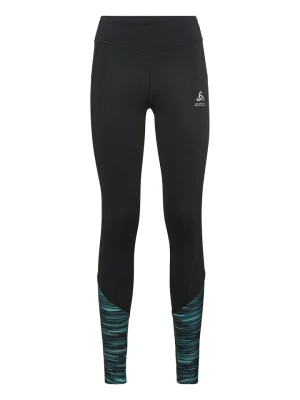 Odlo Legginsy "Zeroweight Print" w kolorze czarnym do biegania rozmiar: M
