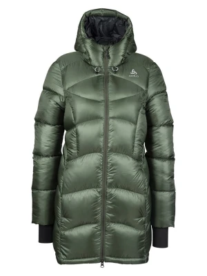 Odlo Parka puchowa "Cocoon X" w kolorze zielonym rozmiar: S