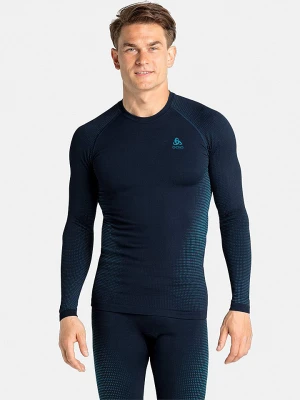 Odlo Podkoszulek funkcyjny "Performance Warm Eco" w kolorze szaro-czarnym rozmiar: XL