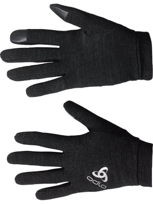 Odlo Rękawiczki funkcyjne "Natural + Warm" w kolorze czarnym rozmiar: S