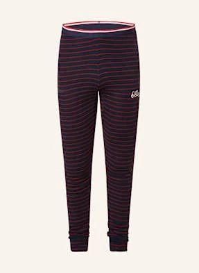 Odlo Spodnie Funkcyjne Active Warm Originals Stripe schwarz