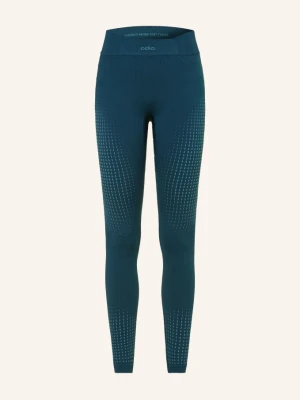 Odlo Spodnie Funkcyjne Performance Warm blau PETROL