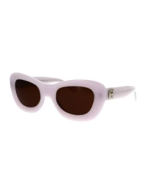 Odważne białe okulary przeciwsłoneczne w stylu motyla Ambush