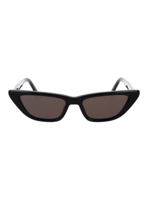 Odważne czarne okulary przeciwsłoneczne w stylu cat-eye Ambush