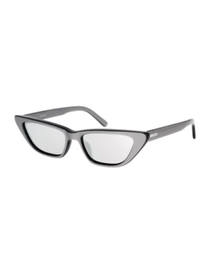 Odważne Srebrne Okulary Przeciwsłoneczne w stylu Cat-Eye Ambush