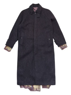Odwrotny Carcoat w Pranym Czarnym Wood Wood
