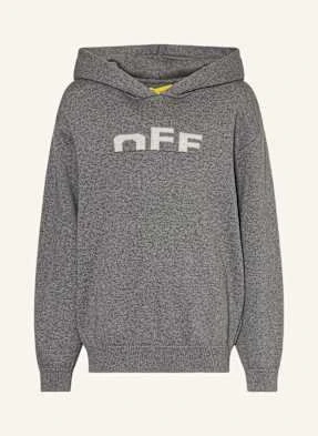Off-White Bluza Z Kapturem Z Dzianiny grau