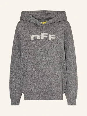 Off-White Bluza Z Kapturem Z Dzianiny grau