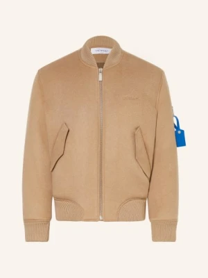 Off-White Bluza Z Kaszmiru beige