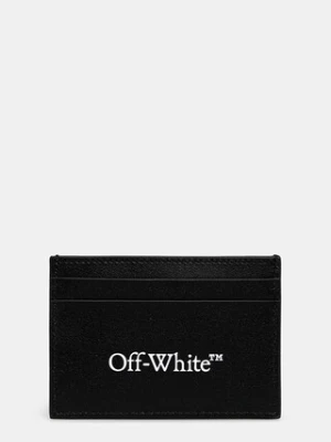 Off-White Bookish etui na karty skórzane