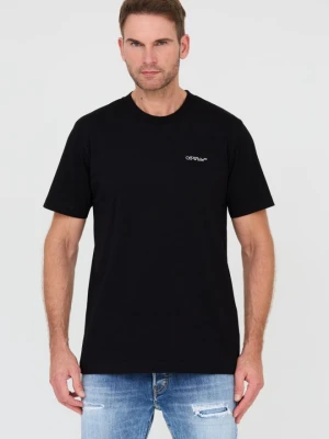 OFF-WHITE Czarny męski t-shirt, Rozmiar S Off White