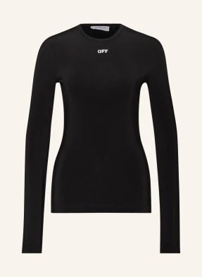 Off-White Koszulka Z Długim Rękawem schwarz
