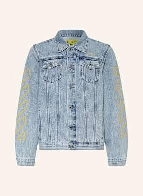 Off-White Kurtka Jeansowa Bookish Diag blau