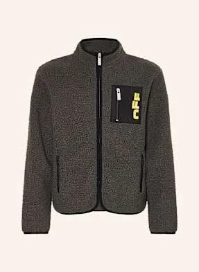 Off-White Kurtka Pluszowa grau