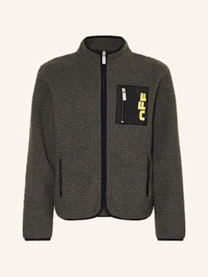 Off-White Kurtka Pluszowa grau