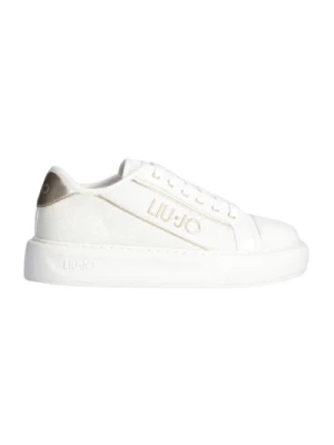 Off White Mesh Skórzane Sneakers Liu Jo