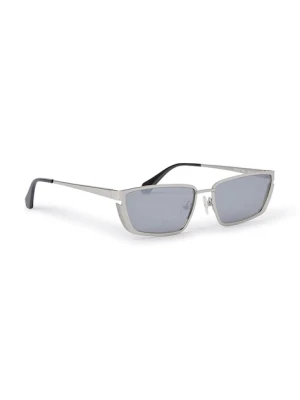 Off-White okulary przeciwsłoneczne Off White srebrny