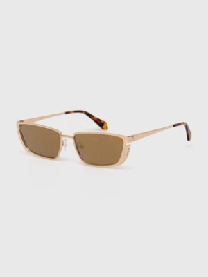 Off-White okulary przeciwsłoneczne kolor beżowy OERI119_567676
