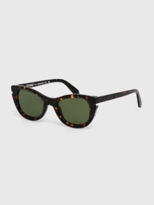 Off-White okulary przeciwsłoneczne kolor brązowy OERI112_506055