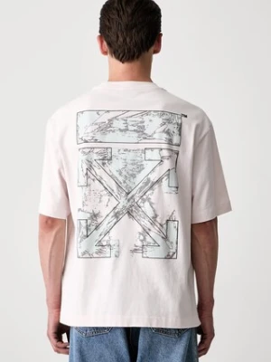 Off-White Rubbed Paint Arrows T-shirt bawełniany męski