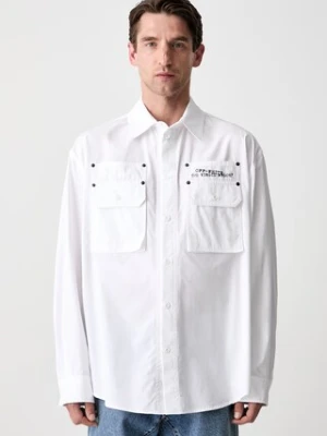Off-White Script Arrow koszula bawełniana damska