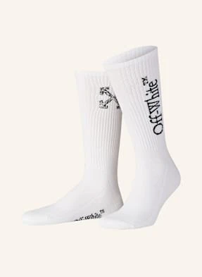 Off-White Skarpety Arrow Scribble weiss