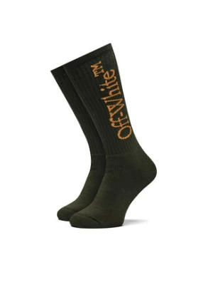 Off-White Skarpety długie OMRA075S23KNI0015620 Zielony