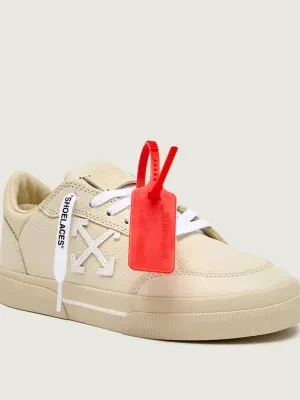 OFF-WHITE Skórzane sneakersy VULC LOW