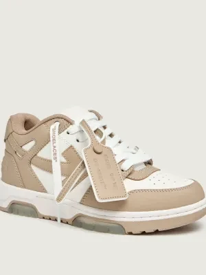 OFF-WHITE Skórzane sneakersy W-OUT OF OFFICE