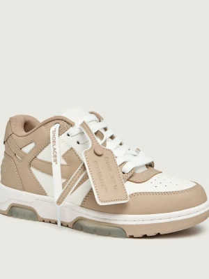 OFF-WHITE Skórzane sneakersy W-OUT OF OFFICE